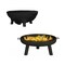 Pure Garden Outdoor Wood Burning Fire Pit, Black 50-LG1200 - alternate 4